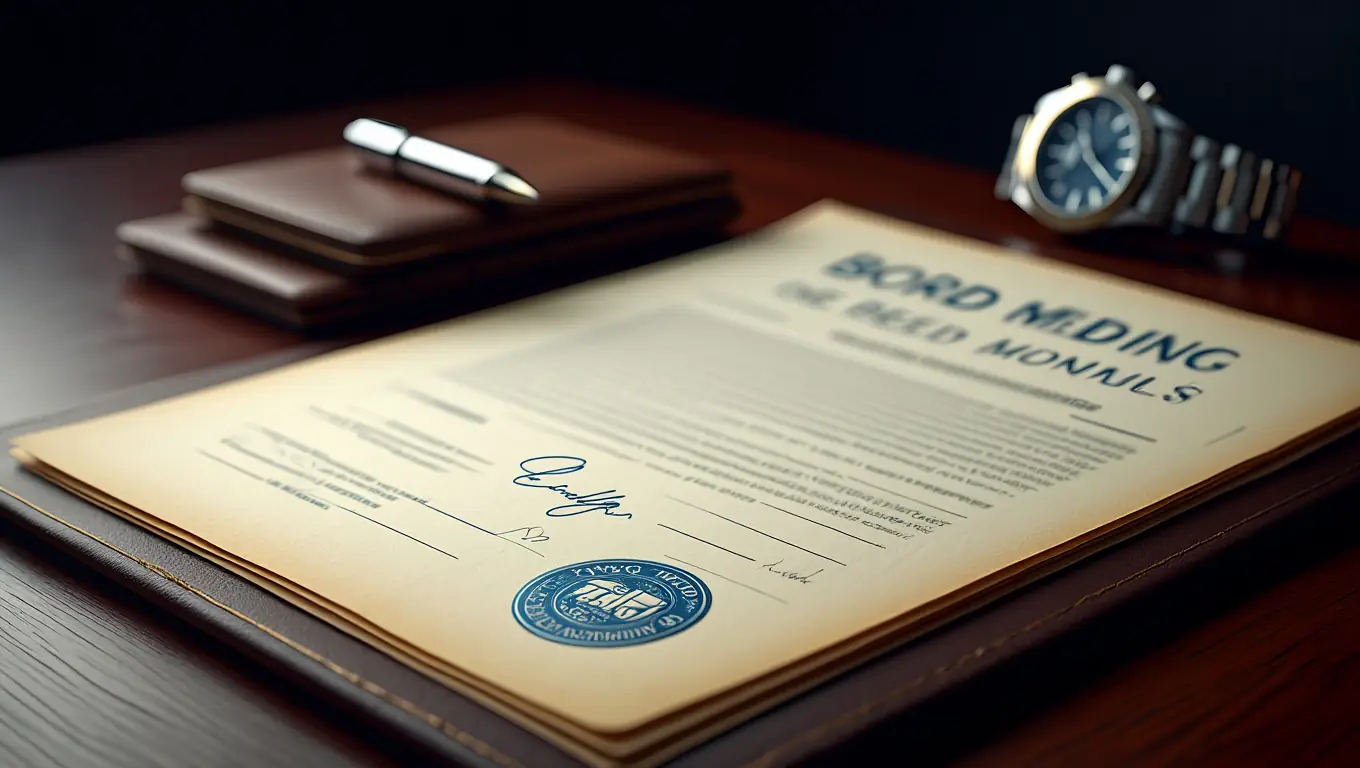 Translation of Board Meeting Minutes Expertise