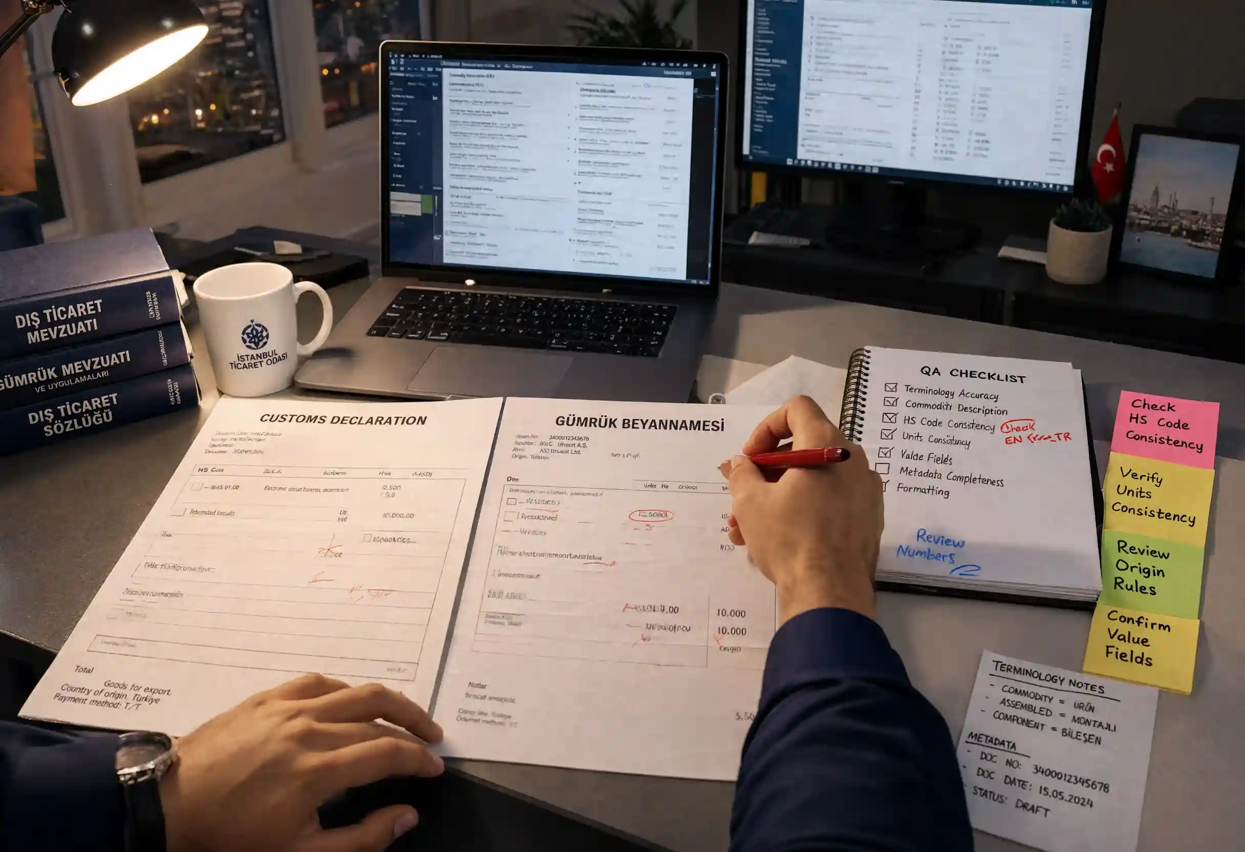 Turkish Export Customs Documentation Translation: Why Clearance Risk Starts With One Ambiguous Commodity Description localization QA workflow